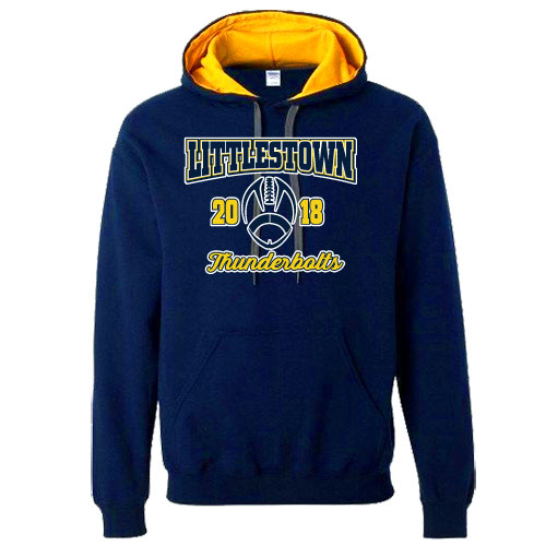 G 185C00 2 Tone Hooded Sweatshirt