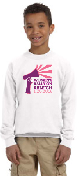 A8- Youth Rally on Raleigh Crew Neck Sweat Shirt