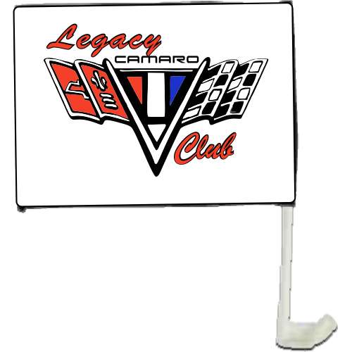 XSBL046 Small Double Sided Car Flag with Pole