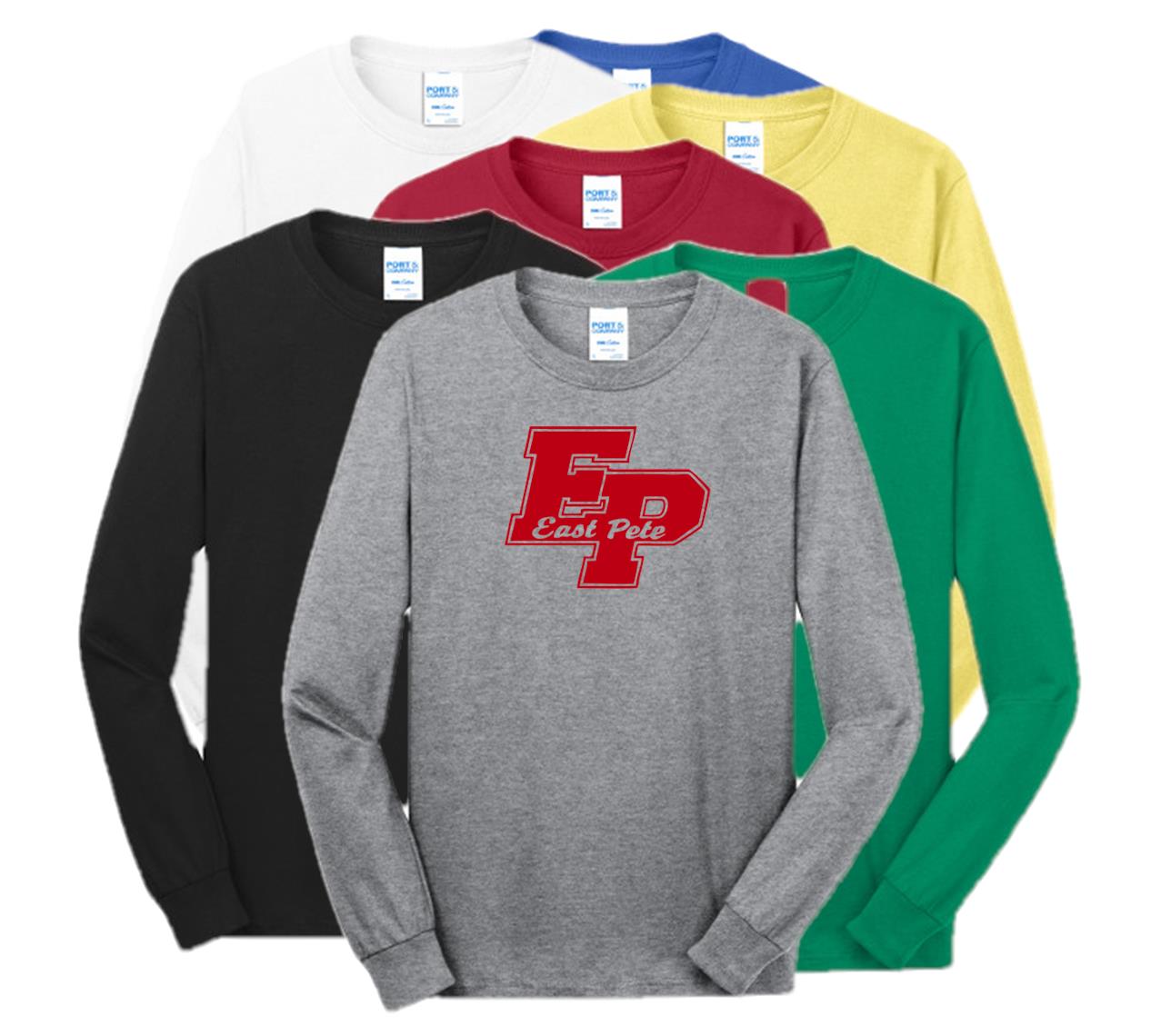 F PC54LS Youth or Adult Long Sleeve Tee