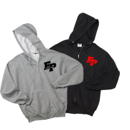 K 993 Youth or Adult Full-Zip Hooded Sweatshirt