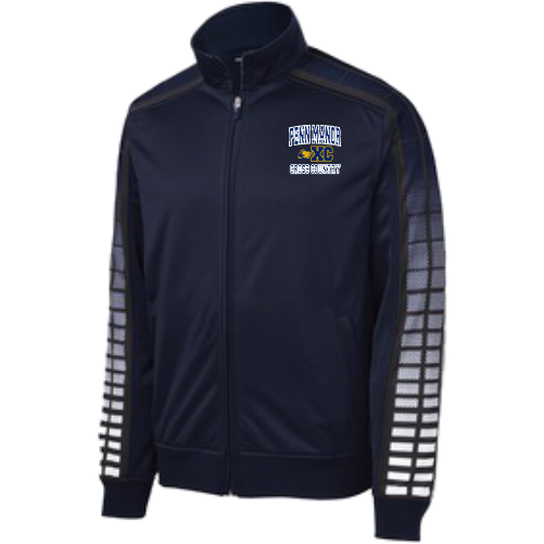 HJST93 Sport-Tek Dot Sublimation Tricot Track Embroidered Jacket