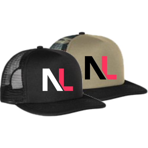 L DT624 District-Flat Bill Snapback Trucker Cap