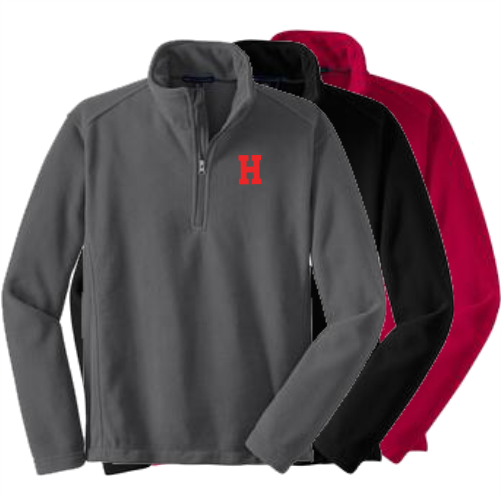 J F218 1/4 Zip Fleece Pullover Embroidered