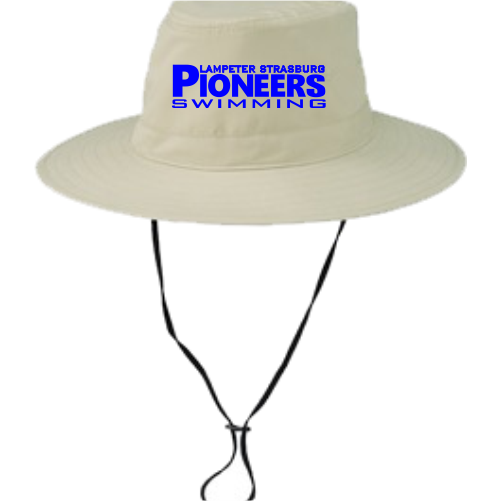 S C921 Unstructured Embroidered Brim Hat with Adjustable Shock Cord