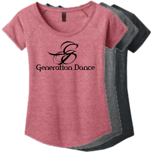 BC DM443 District Made Ladies Tri-Blend Scoop Tee