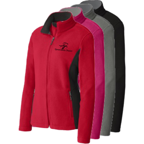 HA L216 Port Authority Ladies Colorblock Value Fleece Embroidered Jacket