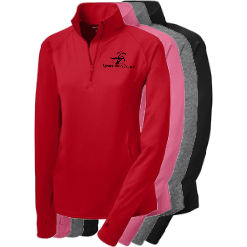 HC LST850 Sport-Tek Ladies Sport-Wick Stretch 1/2 Zip Embroidered Pullover