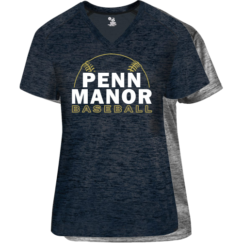 A 4175 Badger Tonal Blend Ladies V-Neck Tee