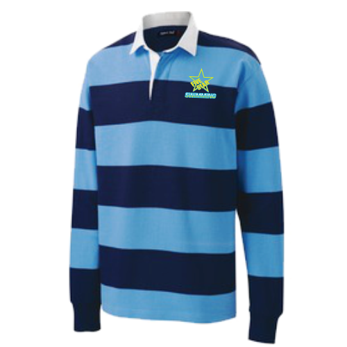 FST301 Embroidered Long Sleeve Rugby Polo
