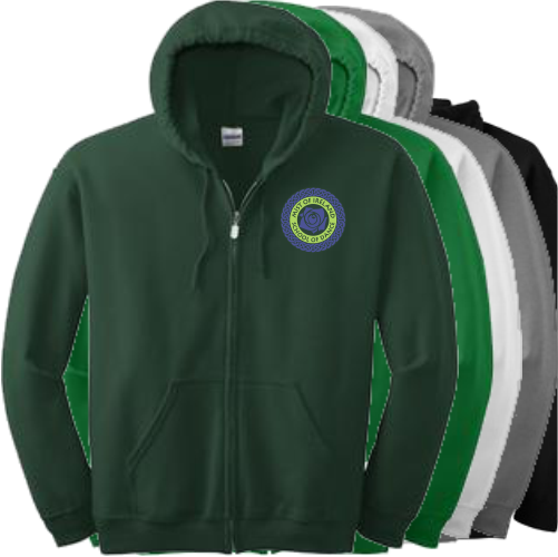 E 18600 Youth or Adult Full Zip Hooded Sweatshirt
