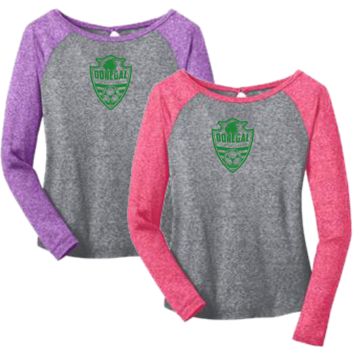 JA DT262 District - Juniors Microburn Long Sleeve Raglan Tee