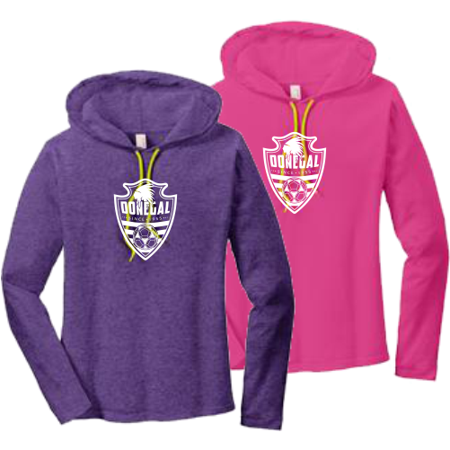 EB 887L Anvil Ladies 100% Ring Spun Cotton Long Sleeve Hooded T-Shirt