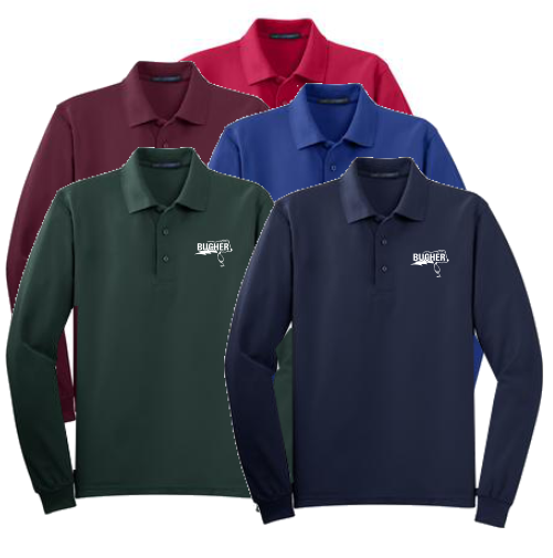 J L500LS Port Authority Long Sleeve Silk Touch Adult Polo
