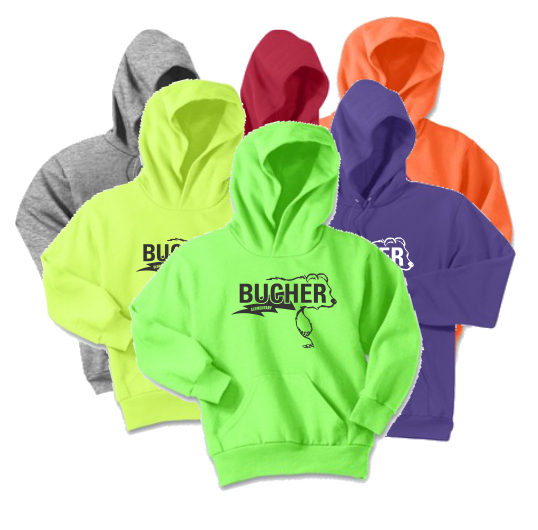 K PC90H Youth or Adult Core Fleece Hooded Pullover Sweatshirt