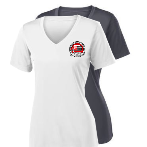 C LST353 Sport Tek Competitor Ladies Short Sleeve V-Neck Tee