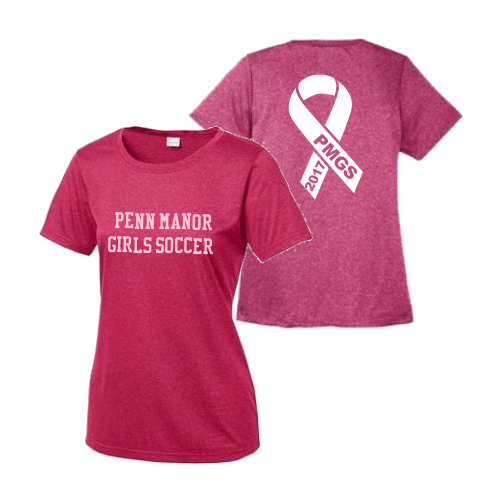 S LST360 Pink Out Sport Tek Heather Short Sleeve Performance