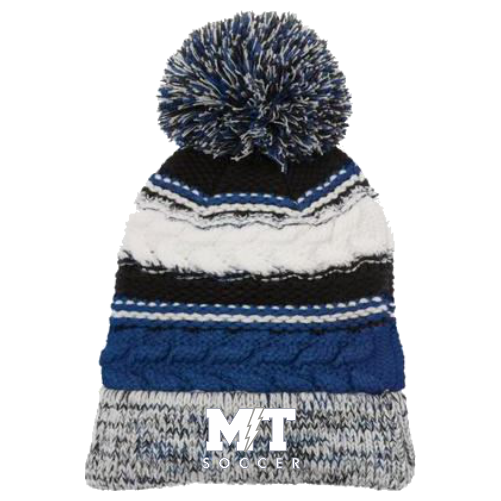 V STC21 Pom Pom Team Embroidered Beanie