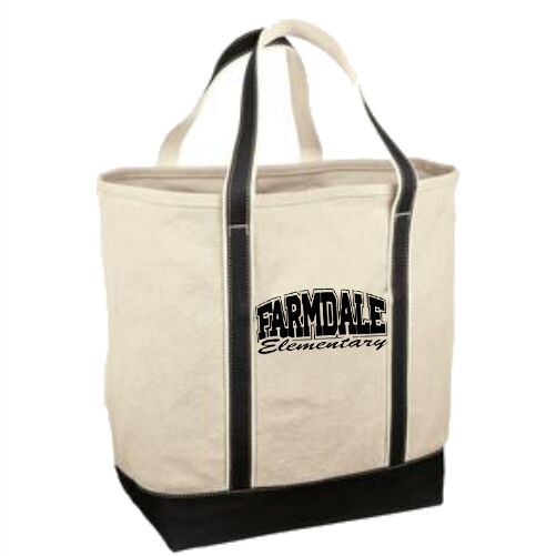 R H34 Red House Medium Heavyweight Embroiderd Canvas Tote