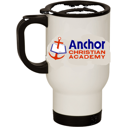 R SM19WS White Stainless Steel Travel Mug