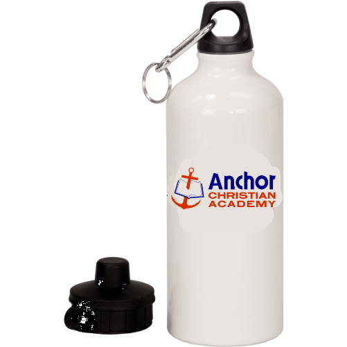 S SB20W White Aluminum Water Bottle