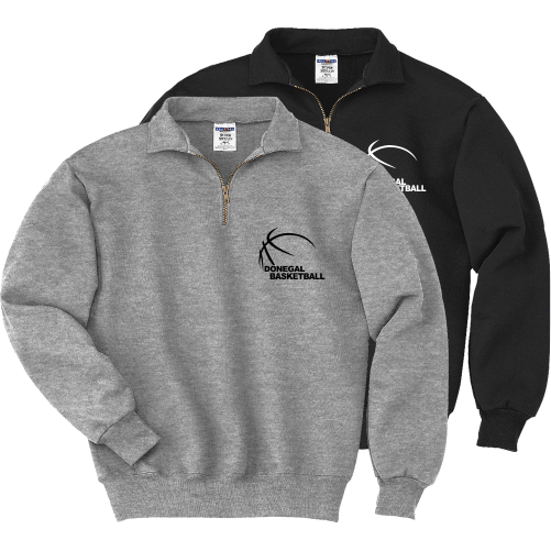 F X4528M Adult 1/4 Zip Sweatshirt with Cadet Collar