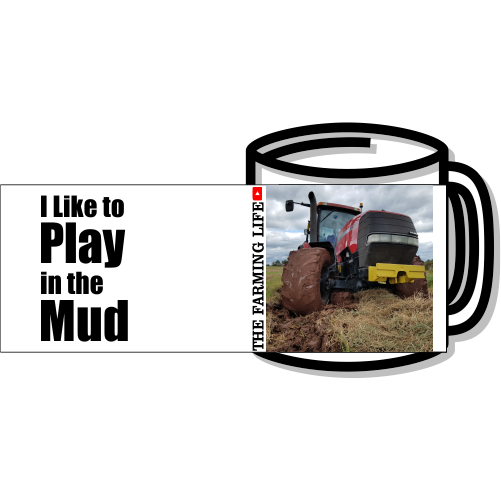 MUGC - Ceramic Mug - Play In Mud Text