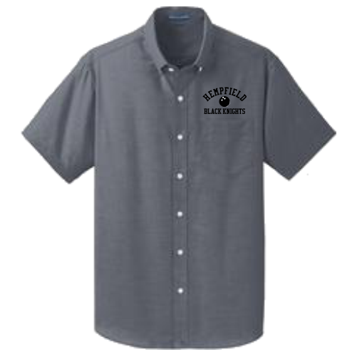 F S659 Adult Embroidered Short Sleeve Polo Oxford Shirt