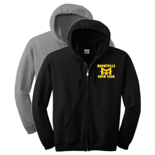 E18600 Youth or Adult Full Zip Hooded Sweatshirt