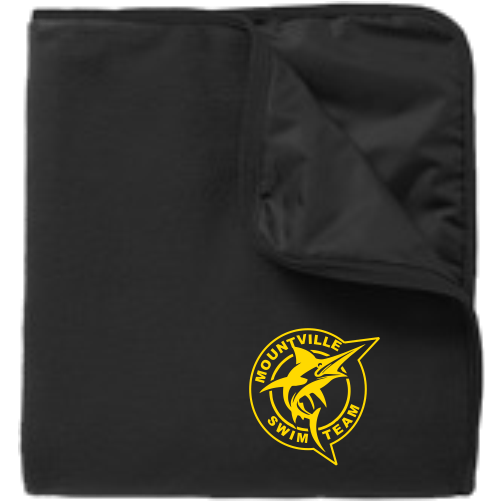 RTB850 Fleece and Poly Embroidered Travel Blanket