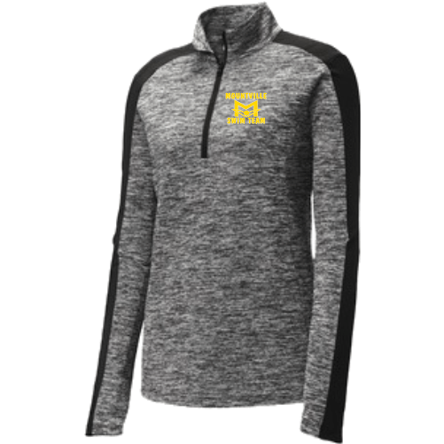 LST397 Sport-Tek® Ladies PosiCharge® Electric Heather Colorblock 1/4-Zip Pullover