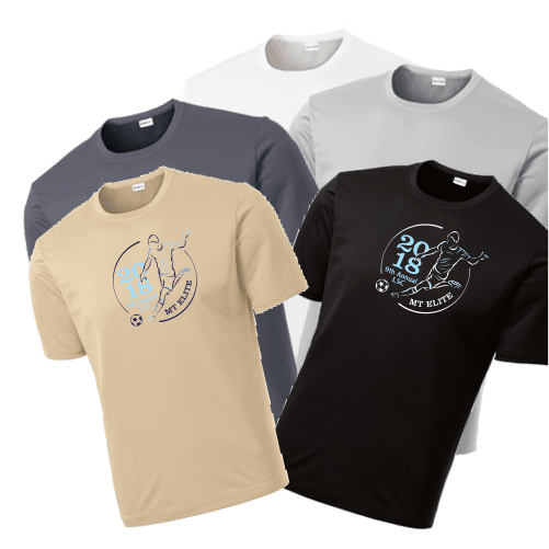 D ST350 Youth or Adult Performance DriFit Tee - Neutral Colors