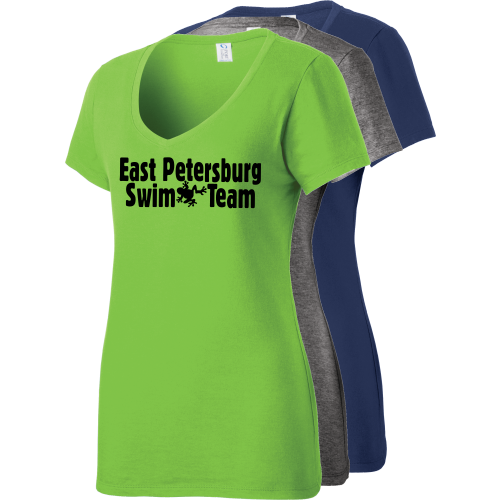 F LPC450V Port and Company Ladies Fan Favorite V-Neck Tee