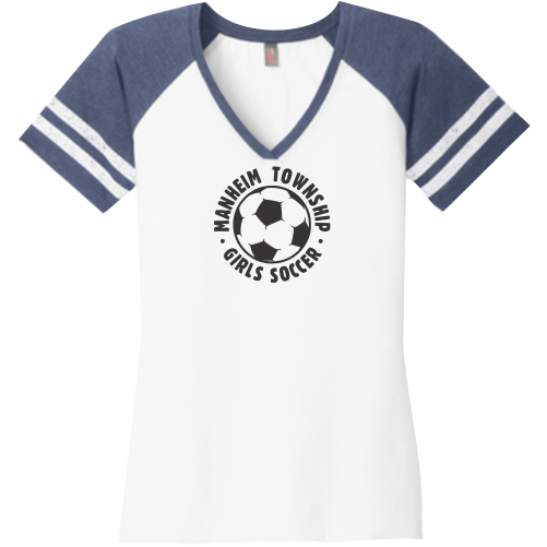 D DM476 Ladies District Women’s Game V-Neck Tee