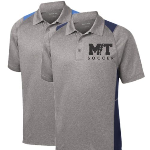 O ST665 Youth or Adult Sport-Tek Heather Colorblock Contender Polo