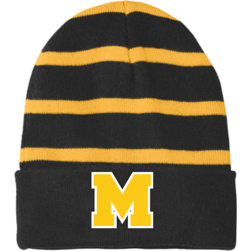 MFK STC31 Sport-Tek Striped Beanie with Solid Band