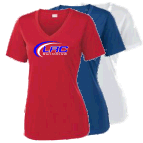 C LST353 DriFit Ladies V-Neck Dri Fit Tee