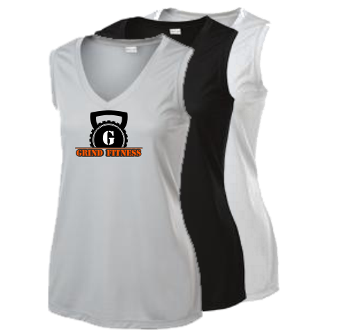 J LST352 Womens Sleeveless Performance Tee