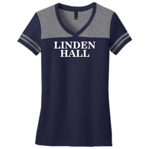 E DT264 Juniors Varsity V-Neck Tee.