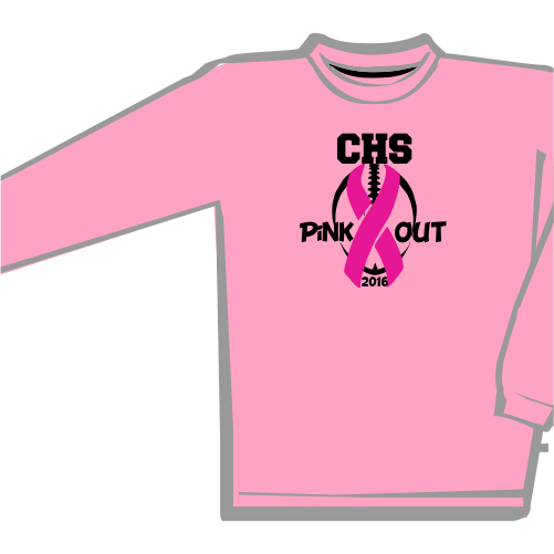 A 11 Youth or Adult LS Pink Out Tee