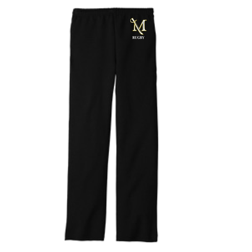 K 974MP Open Bottom Sweatpants Embroidered