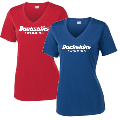 D LST353 Ladies Dri Fit V-Neck Tee