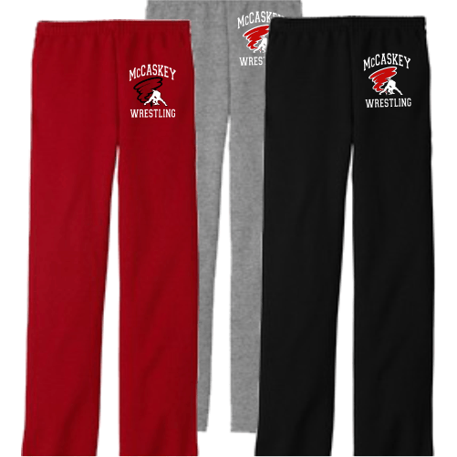D 974MP Adult Open Bottom Sweatpants