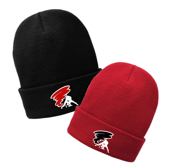 M CP90L Fleece Lined Embroidered Knit Beanie