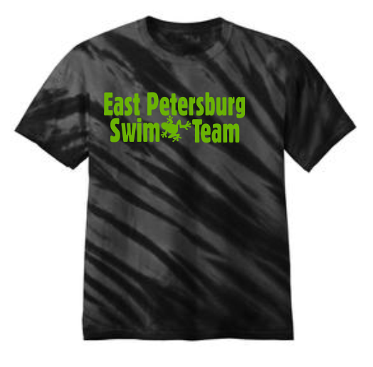 B PC148 Stripe Tie Dye Short Sleeve Tee