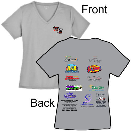 DLST340 Women's V-Neck Short Sleeve Tee
