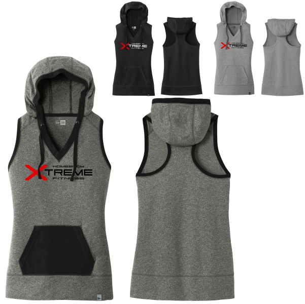 A10 - LOGO Ladies Racerback Hoodie Tank