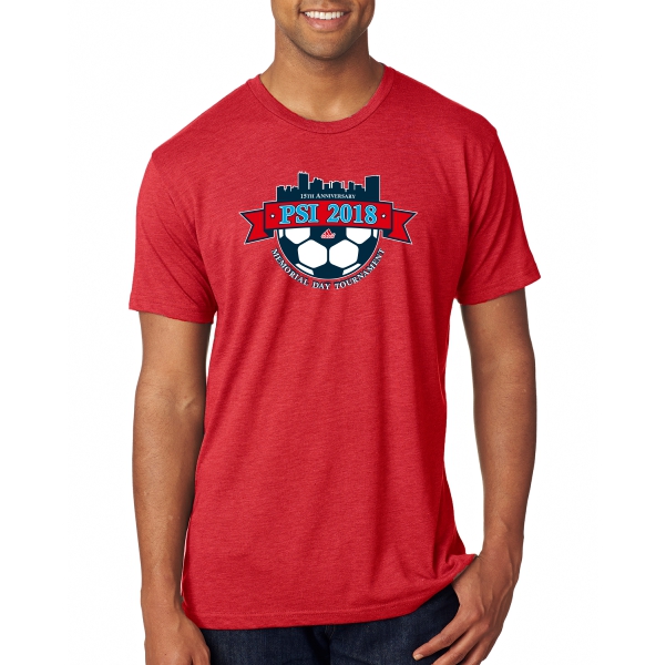 D01 - Red Triblend Tee