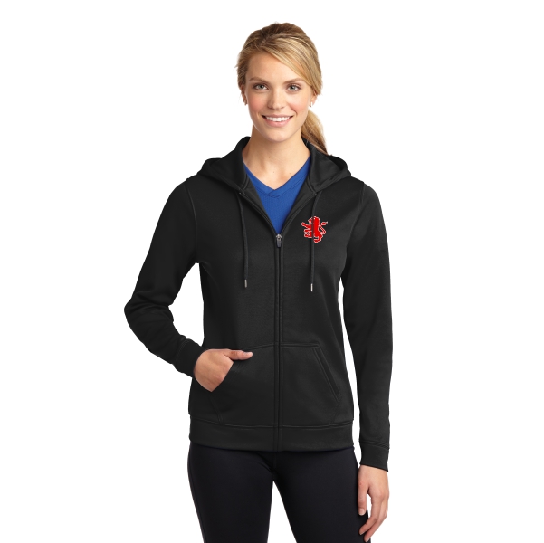 D04 - Ladies Dry Fit Full Zip Hoodie