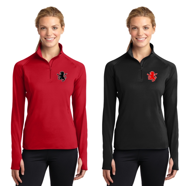 D02 - Ladies Dry Fit Lightweight 1/2 Zip Pullover